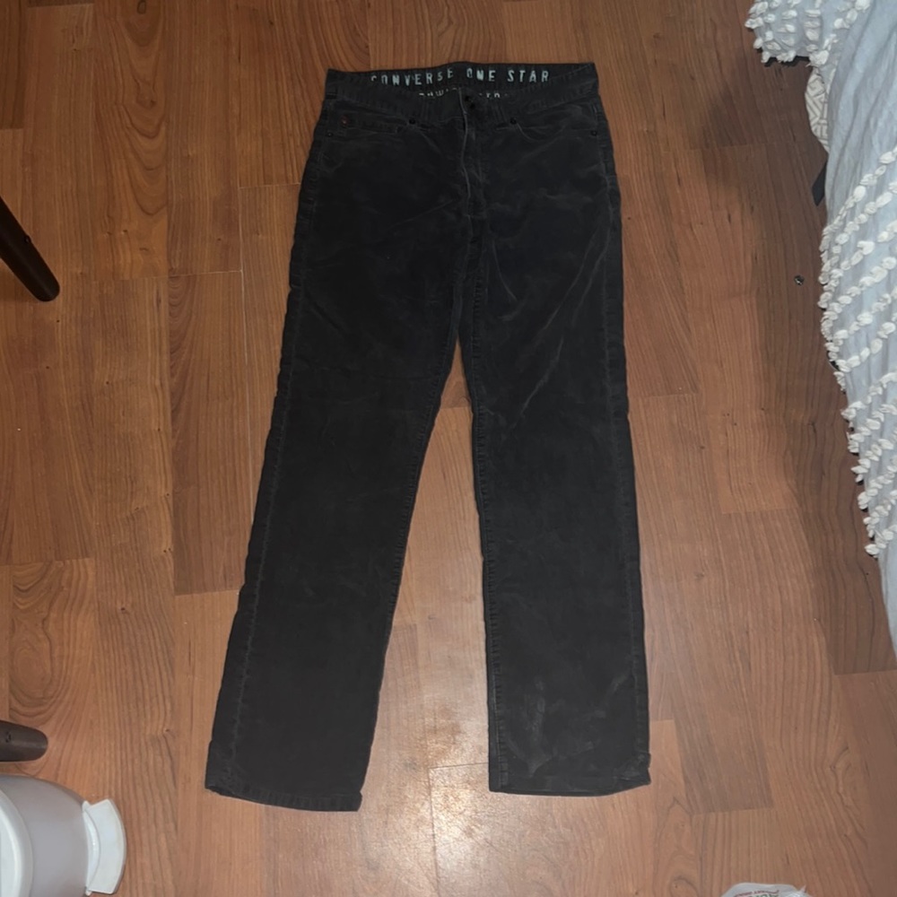 Converse All Star Straight Denim Pants (Black)